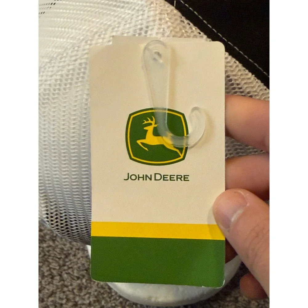 John Deere Trucker Hat Kids OS Black White Green Yellow JY2C-0F31-JDR-B5X Mesh‎